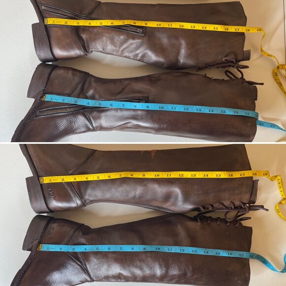 BED STU Manchester Heavily Distressed Tall Leather Riding Boots BEDSTU Size 8.5 - Picture 11 of 16